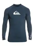 Quiksilver - All Time Rashguard Surf Tee für Männer - Navy Blazer - Heather - L