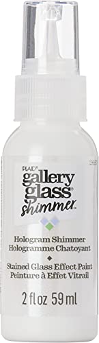 Gallery Glass Hologramm Buntglasfarbe, 59,1 ml, brillante schimmernde Oberfläche, perfekt für einfach aufzutragen, DIY Kunst und Handwerk, 19687