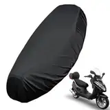 Casenly Motorrad Sitzbankbezug, Oxfordtuch Sitz Motorradbezug, Schwarz XL Wasserdichter Sitzbezüge für Motorrad, Staubkissenbezug Schutz mit Gummiband für Motorrad Roller Moped Sitzbezug