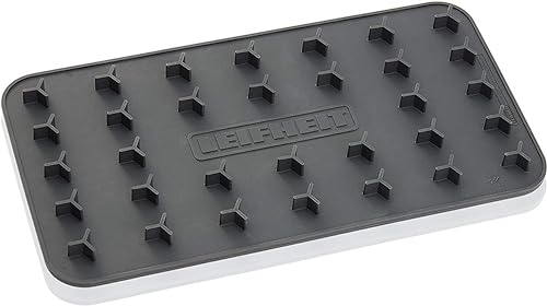 Leifheit Silikon Bügelunterlage, rutschfeste Bügeleisenablage, hitzebeständig bis 250°C, Bügeleisen Unterlage 25,5x14cm, zum kurzfristigen Abstellen des Bügeleisens, Pflegeleichte Silikonablage