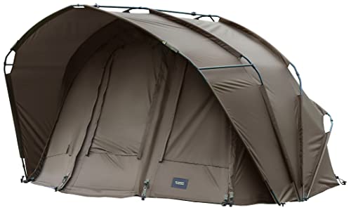 MK-Angelsport 1-2 Personen Karpfenzelt Angelzelt Bivvy Fort Knox 2.0 Anglerzelt - 160cm hohe Innenkabine - 3,02x2,92x1,65m groß 3