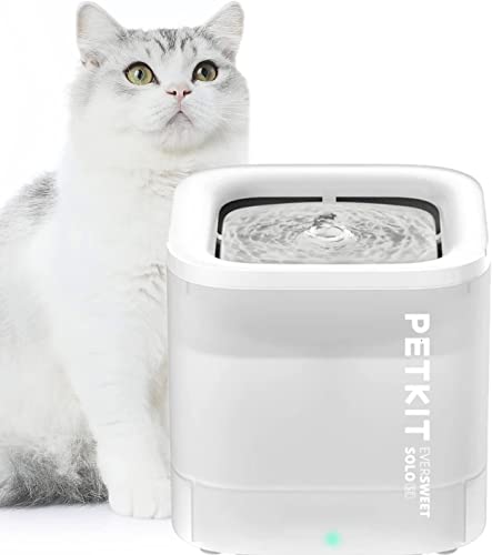 PETKIT CYBERTAIL Katzen Trinkbrunnen, Hundewasserspender, 1,85L Katzen Hunde Wasserbrunnen, Intelligentes LED-Licht, 25dB Extrem Leiser,Schnurgebundener Wasserspender, Schnurlose Wasserpumpe