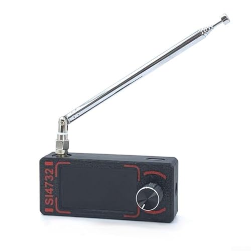 DSI4732 Radio mit FM-AM-Unterstützung für MW und SW, mit SSB-Technologie, 1 9-Zoll-IPS-Bildschirm, eingebauter 800-mAh-Akku, für Vollband-Übertragung (Peitschenantenne)