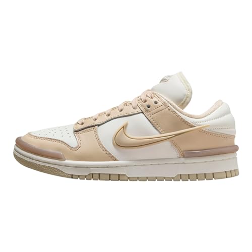 Nike Dunk Low Twist DZ2794-102 Damenschuhe, Beige, Weiß, Rosa (Sail/Pink Oxford/Sail/Sanddrift), Größe 38,5, 38.5 EU