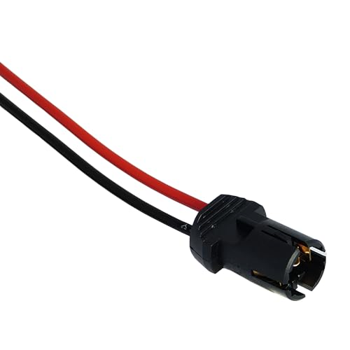 L & P Car Design 1x T10 W5W Fassung Stecker Lampenfassung Standlicht Parklicht Glas Sockel Glassockel Stecksockel W3W WY5W W2,1X9,5D für Lampen Glühlampen Glühbirnen