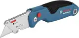 Bosch Professional Universal Klappmesser mit Klingenfach im Metall-Griff (inkl. 2 Ersatzklingen, in Blister) - Amazon Exclusive