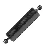 Gazechimp Unterwasser Float Arm Carbon Floating Dual Ball Arm Tauchen Auftriebssystem Für Tauchen Tray Video Licht/Strobe (D60mm, 10 Zoll) - Schwarz, 254 mm