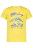 SALT AND PEPPER BY KIDS PARK Jungen Traktoren Print aus S.Jersey T-Shirt, Yellow, 128 cm-134 cm