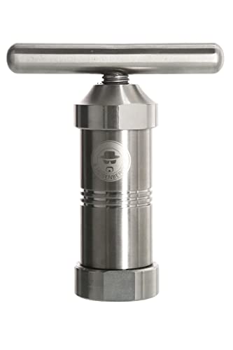 Heisenberg Pollenpresse Höhe: 120mm, Durchmesser: ∅ 40mm (Silber, Edelstahl)