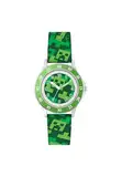 Minecraft Creeper MIN9033 Quarz-Armbanduhr für Lehrer, Grün, grün, Modern