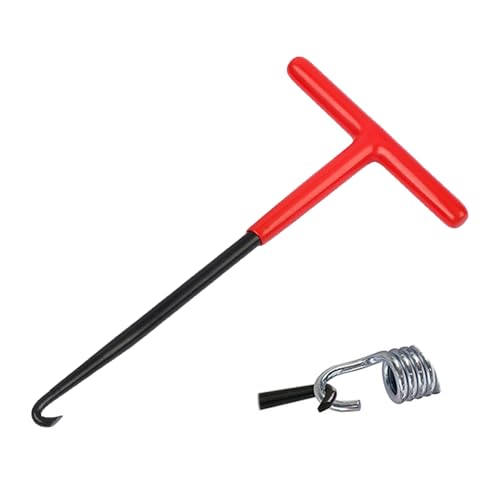 QTTRPCU Federspanner Motorrad, T-Griff Federhaken für Demontage von Auspufffeder von Motorrad Trampolin Fahrrad