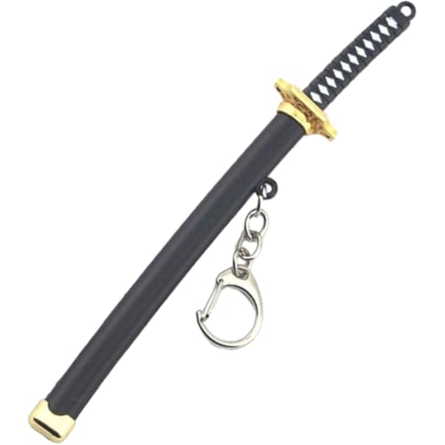 HiyyFloy Mini-Spielzeug-Katana-schlüsselanhänger, Modellschwert Herausziehbarem, Anime-Liebhaber, Samurai-Schwert-spielserie