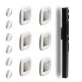 WALLFID 6-Pack Magnetischer Fernbedienunghalter - Ultradünn, Wand-Organisator für Zuhause, Büro und Schule, Bohren nicht erforderlich, Vielseitige Lagerlösung (Weiß)