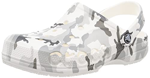 Crocs Unisex Baya Seasonal Printed Clog, Weißes Tarnmuster, 42/43 EU