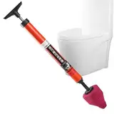 Hochdruck-WC-Saugglocke | WC-Entstopfungswerkzeug mit ergonomischem Griff – Luftablass-Verstopfungsentferner, Toilettenrohr-Saugglock-Werkzeug für Küchenspüle, Badezimmer, verstopfte Rohre