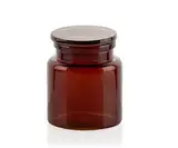 BOTE P/ALGODON VIDRIO MARRÓN Ø10X12