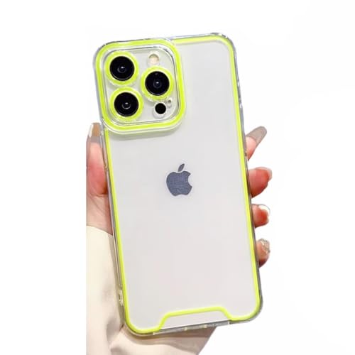 Rnrieyta Miagon Leuchtend Luminous Hülle für iPhone 13 Pro,Fluoreszierend Licht im Dunkeln Bunt Handytasche Durchsichtig Dünn Transparent Cover Slim Schutzhülle Backcover