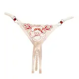 Bekleidung Damen Sexy Unterwäsche Häkelschnürung Panty Tangas G String Dessous Unterwäsche Sexy Damen Unterwäsche Günstig (White, One Size)