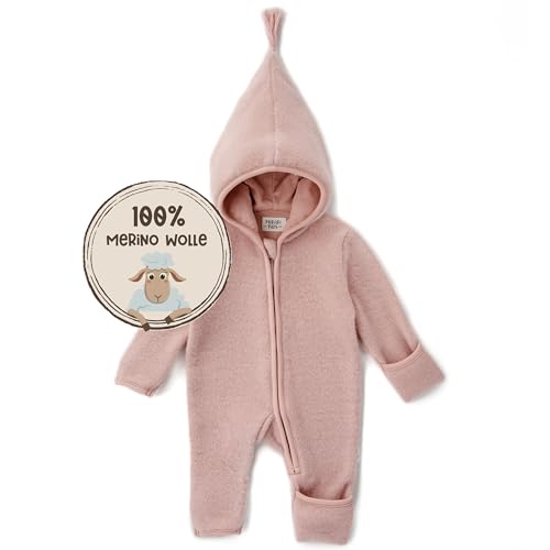 MIRARI Kids ® Winteranzug Baby aus Wolle mit Reißverschluss und Kapuze