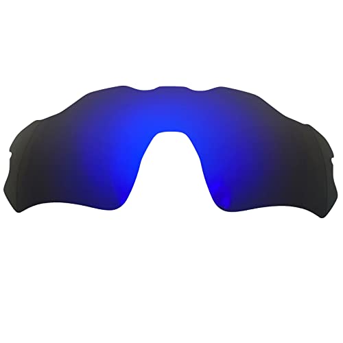 Ersatzgläser für Oakley Radar EV Path OO9208 Sonnenbrille Polarisiert Dicke 1.5mm Salzprävention Ölfest (dunkelblau) -