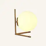 NVNVNMM Tischlampe Retro Vintage Tischlampe/LED Tischleuchte Großes Gold, E27 / Innenbeleuchtung/Beleuchtung/Lampen/Wohnzimmer, Nachtlicht, niedriger Stromverbrauch, Nachttischlampen und gelte