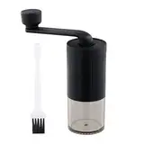 Dewocke Kaffeemühle Manuell mit Verstellbarem Kegelmahlwerk, Handkaffeemühle für Zuhause, Büro, Reisen, Handmühle für Kaffee, Espresso, French Press, Filterkaffee