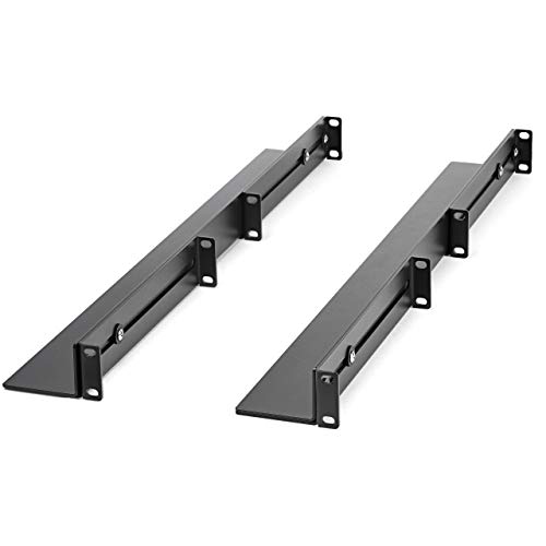 StarTech.com 1HE 19 Zoll Server Rack Schienen - 60,9-91cm Einstellbare Tiefe - Universelle 4 Pfosten Rack Schienen - Netzwerk Geräte/Server/UPS Schienen für HPE ProLiant Dell PowerEdge (UNIRAILS1UB)