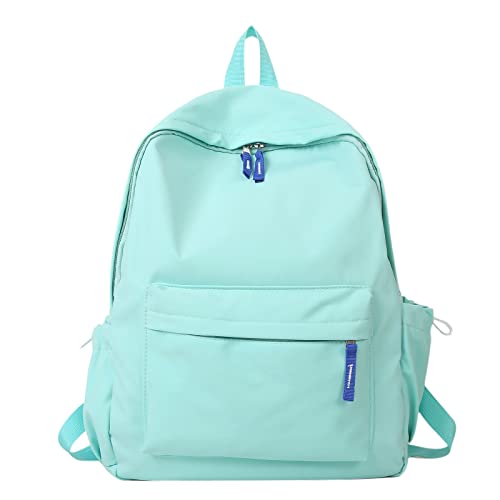 Rucksack für Männer und Semale, Studenten, Freizeit, Campus, fünf Taschen, Jugendmode, einfach, große Kapazität, Schultasche, Wandern, Wasserblasen-Rucksack, grün, One size