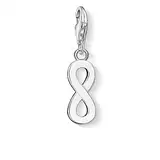 Thomas Sabo Damen Charm-Anhänger Unendlichkeit Infinity Charm Club 925 Sterling Silber 1134-001-12