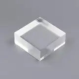 RISHORI 3x3cm Und 4x4cm Würfel Acryl Display Ständer 10 Stück Klare Solide Robuste Quadratische Display Blöcke Für Display Ohrringe,2cm,4x4cm