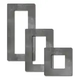 Tapetenschutz Dekorrahmen Wandschutz Tapetenschoner Lichtschalter Acryl Schalter (2-fach Rahmen, BETON-Design)