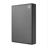 Seagate One Touch 5TB tragbare externe Festplatte, Hardwareverschlüsselung mit Kennwortzugriff, PC, Notebook & Mac, Xbox One & Series, PS4, PS5, USB 3.0, Space Gray, Rescue Service, STKZ5000404