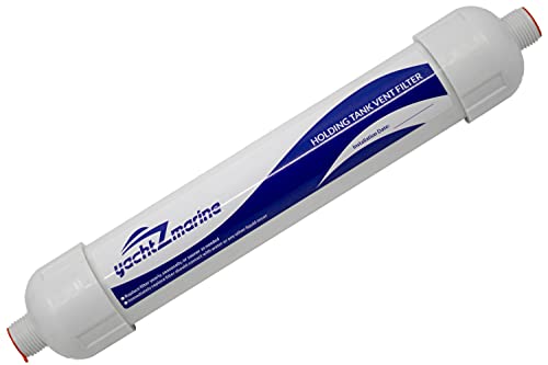 yachtZmarine Ersatzfilter für den Tank, für Dometic, SeaLand, ECO, SaniGuard, Marine Holding Tank Vent Filter, 309311002 309310002 (5/8 Zoll Entlüftungsschlauch mit 3/4 Zoll GH-Anschlüssen)