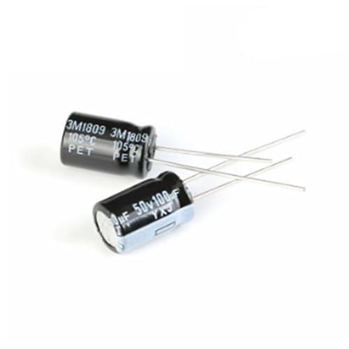 20Pcs 50V100UF 8 * 12mm 100UF 50V 8 * 12 Electrolytic capacitor Capacitors