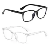 Generisch 2 Stück Blaulichtbrille | Blaulichtfilter Brille | Brille zum Schutz vor Blaulicht | Unisex Blaulichtbrille | Blaulicht Brille für Frauen & Männer