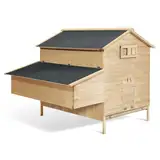 IDMarket - Hühnerstall Hütte XXL für Hühner mit Legenest aus Holz