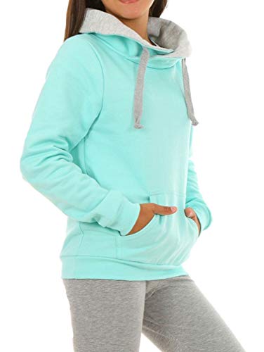 Dykmod Mädchen Pullover Bluse Sweatshirt für Kinder hk389 158 Minze