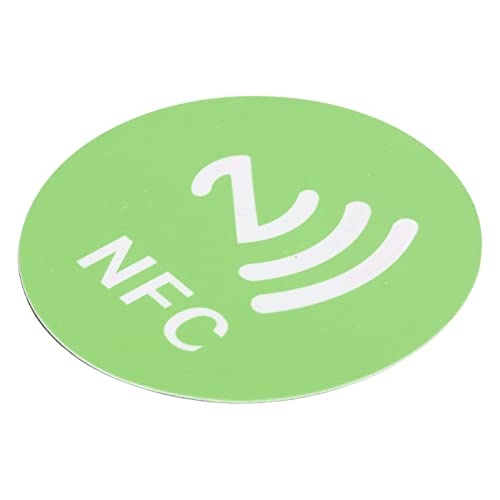 Wiederbeschreibbare NFC-Tags, Tragbare 13,56-MHz-NFC-Aufkleber, 40 Mm, Einfach zu Kleben für die Zugangskontrolle (Grün)