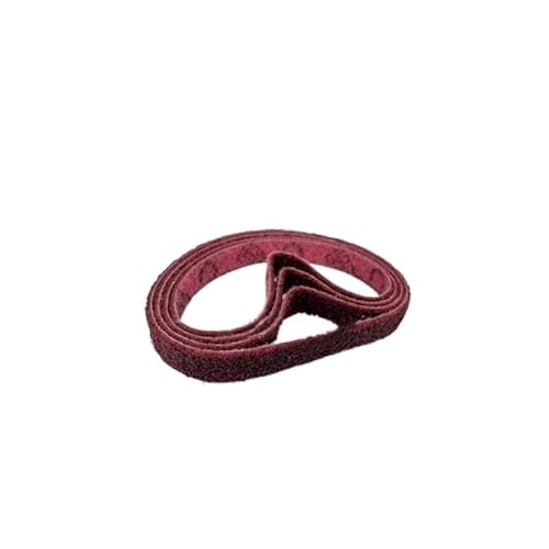 12 Stück Vlies-Nylon-Schleifband, 330 x 10 mm, 3/8 x 13 Zoll, grob bis fe-in, for Entgraten von Edelstahl-Metallstreifen(Red)
