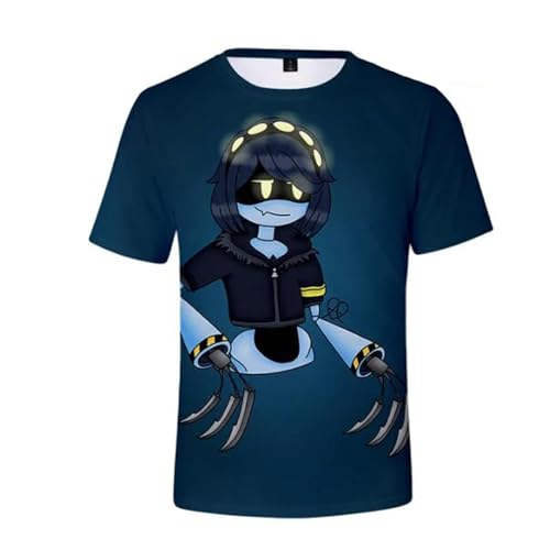 T Shirt Murder Drones 3D Gedrucktes Kurzarm Jungen Und Mädchen Lässiges Rundhals Sweatshirt Sommer Kinderkleidung-Color 1||XXS