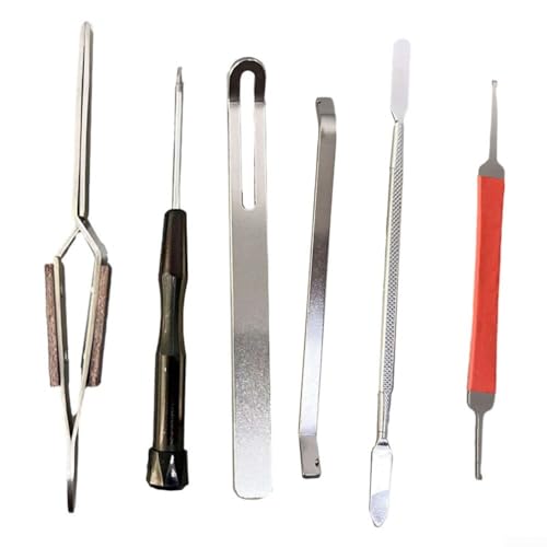 Professionelles Saxophon-Reparatur-Werkzeug-Set für Flöte und Klarinette, unverzichtbares Set für Holzblasinstrumentenreparaturen (6 Stück)