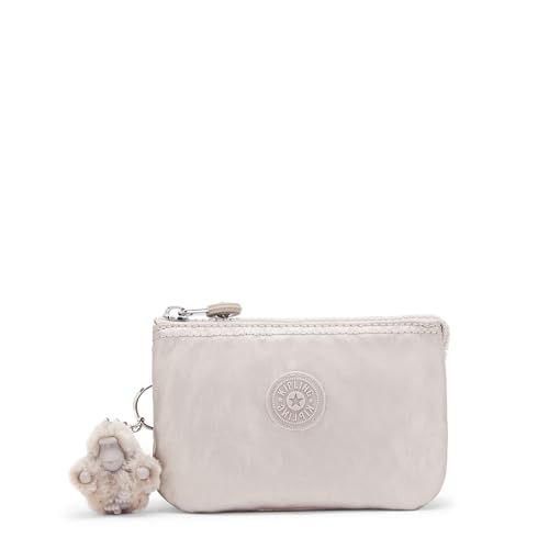 Kipling Women's Creativity Handbag, Silver Metallic Glow, One Size UK