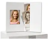 Foto-Profi-Shop Zientarra 100 Stück Passbildmappen Weiss matt für Passfotos 3,5 x 4,5 cm