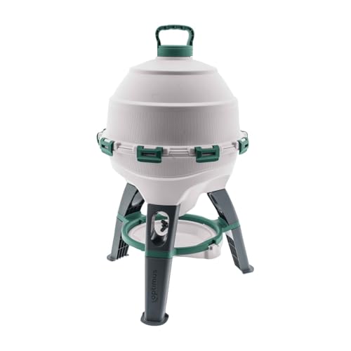 Hühnertränke Optimus 25 L für bis zu 25 Hühner, inkl. Ersatztrinkschale, Zweiteiliger Wassertank - Geflügeltränke - Automatische Hühnertränke - Hühner Wasserspender - Tränke Hühner - Hühner Zubehör