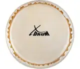 XDrum Bongo Fell 6,5" - Natur-Fell für Bongo-Trommel - Durchmesser: 6,5 Zoll (ca. 165 mm) - Natur