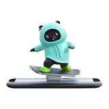 Skateboarding Bear Car Decor - Lustige Skateboarding -Bärenauto -Ornament | Nette Dashboard -Dekoration | Auto -Innenraumzubehör | Fun Bear Skateboard Dekoration für Auto -Armaturenbrett