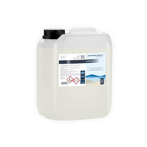 PROFI-Clean® Chlor 13% Aktivchlor Flüssig 25 Kg / 20 Liter Kanister | Poolreinigung & Wasserdesinfektion Für Pool, Whirlpool und Schwimmbad