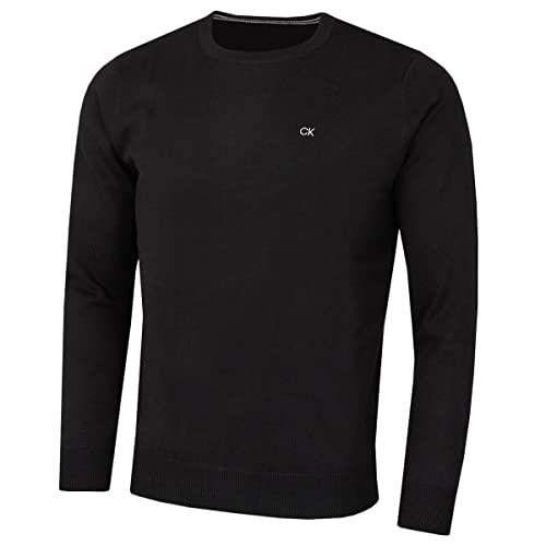 Calvin Klein Herren mit Rundhalsausschnitt Sweater - Schwarz - M