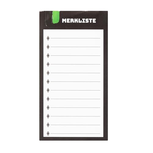 Borussia Mönchengladbach Magnet-Einkaufsliste | Offizieller Fanartikel Fohlenshop | Praktischer Notizblock mit Magnet