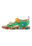 Affenzahn Sandale Vegan Airy mit Klettverschluss rutschfest Flexibel Luftig Leicht für den Sommer, Größe 21-32 Affenzahn 10 Jahre - Multi Colored